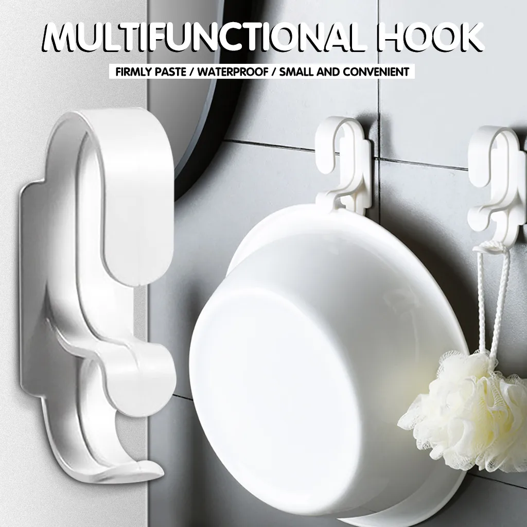 

Wall-hung Washbasin Hook Multifunction Kitchen Bathroom Rack Basin Storage Rack Washbasin Holder Hook Bathroom Seamless Hooks