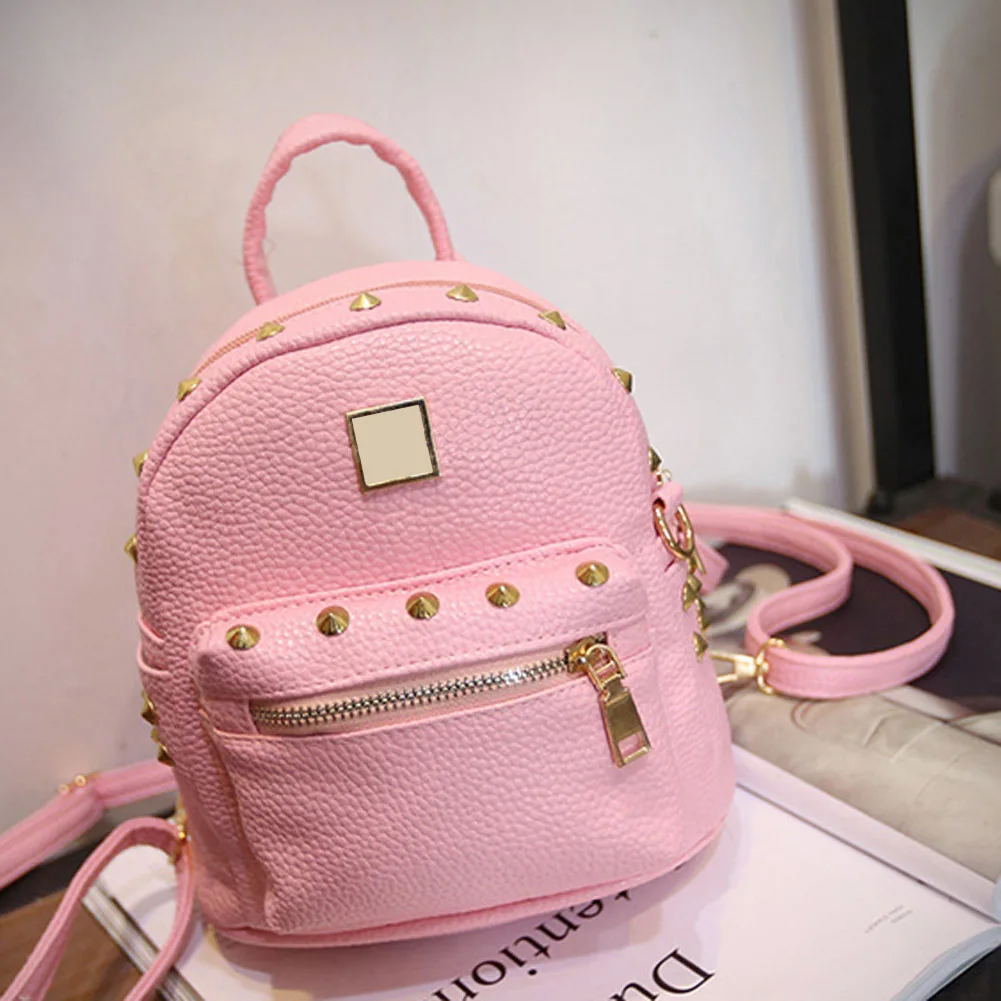 

Creative Women Rivet Satchel Shoulder Bag School Rucksack Handbags for Women Ladies Outdoor Shopping Traveling