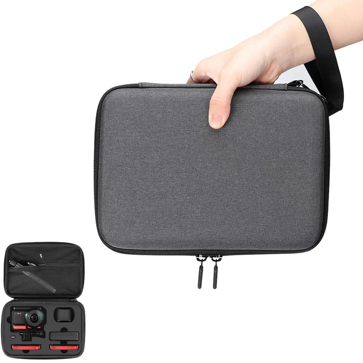

Fhx-19E Twin Edition Carrying Case Insta 360 ONE RS R 360 mod/ 4k wide angle Camera Portable Storage Bag Accessory