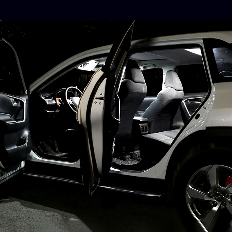 Для Toyota RAV4 XA50 2019 2020 2021 2022 2023 2024 RAV 4 Hybrid 6 шт. светодиодные лампы для внутреннего освещения автомобиля, лампы для чтения, лампы багажника, кабина