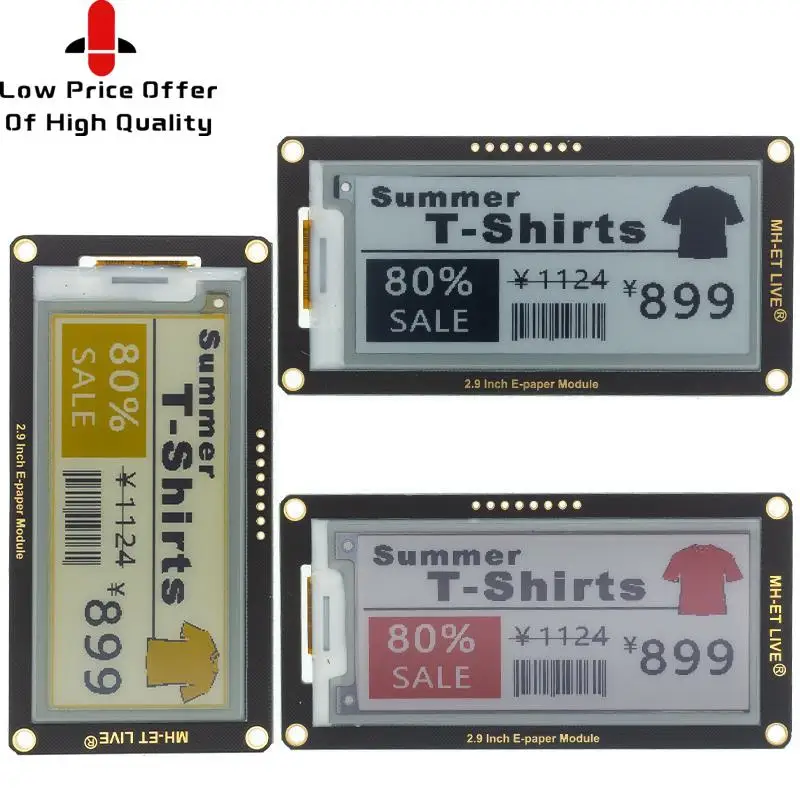 Модуль электронной бумаги 2 9 дюйма E-Ink экран дисплея EInk поддержка SPI для Arduino UNO STM32