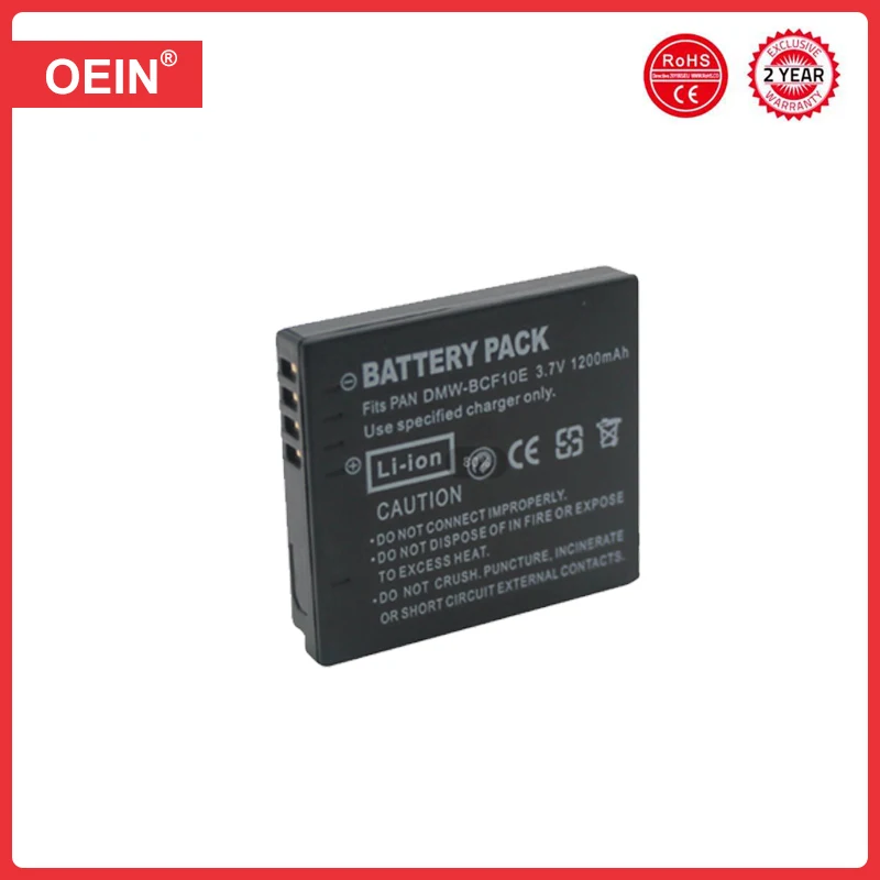 Фото 4 шт. DMW-BCF10E DMW BCF10E DMWBCF10E аккумулятор для камеры 940 мАч для Panasonic CGA-S/106C CGA-S/106D CGA-S/106B DE-A59B DE-A60B DMC-F2 №5