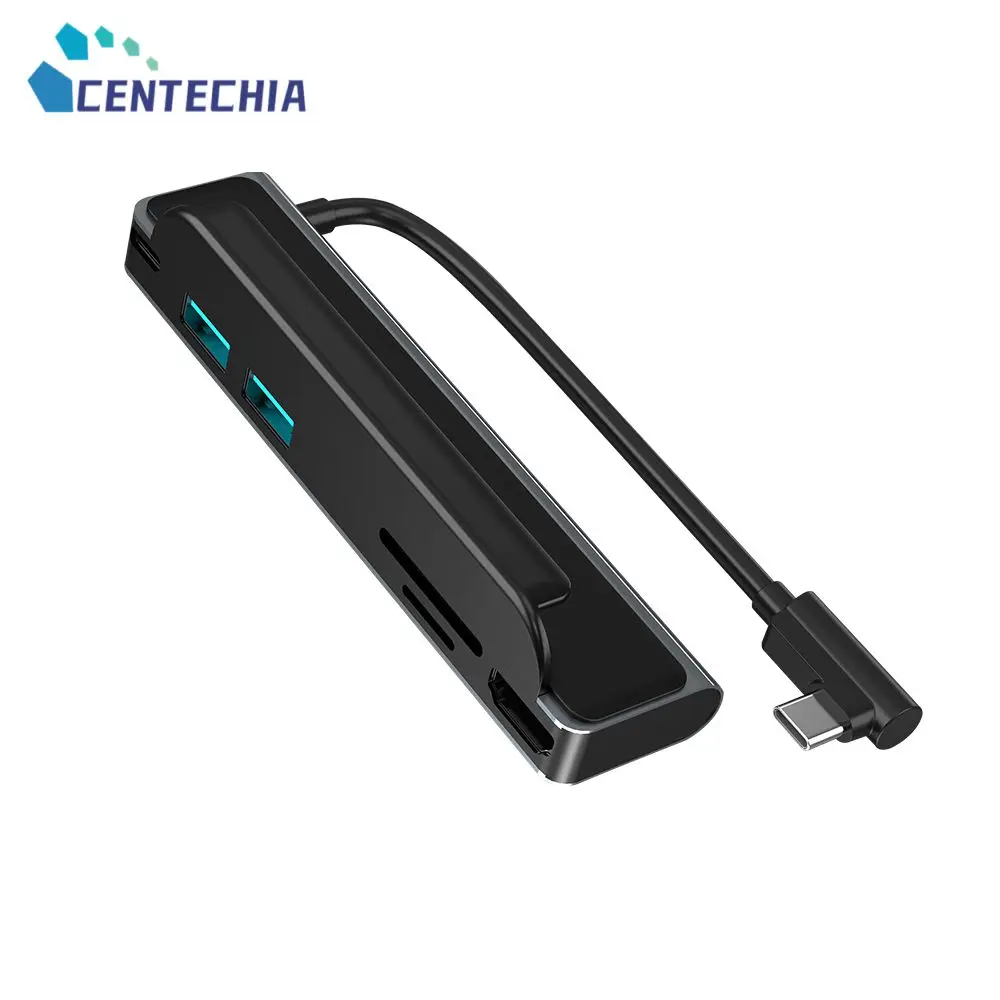 

Док-станция с 4 портами Usb 3.0 концентратор Usb Type C высокая скорость 6 в 1 мульти-разветвитель адаптер с несколькими зажимами для задней панели а...