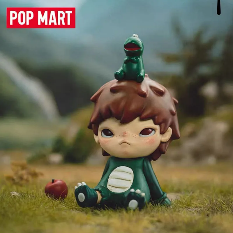 Фото POP MART Hirono Little Mischief Series: Слепая коробка-сюрприз, коллекционная фигурка, аниме-персонаж, украшение для рабочего стола, милый подарок №4