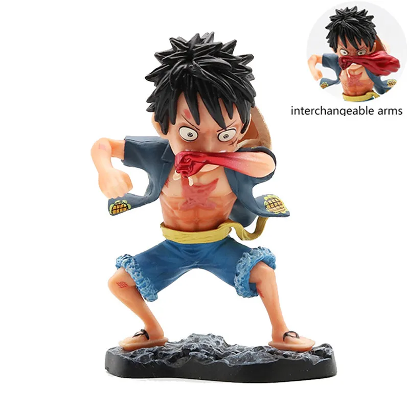 

12cm Anime One Piece Monkey D Luffy Transformed Into Domineering Change Hands Action Figure PVC Figurine Model Toys Kid Gift