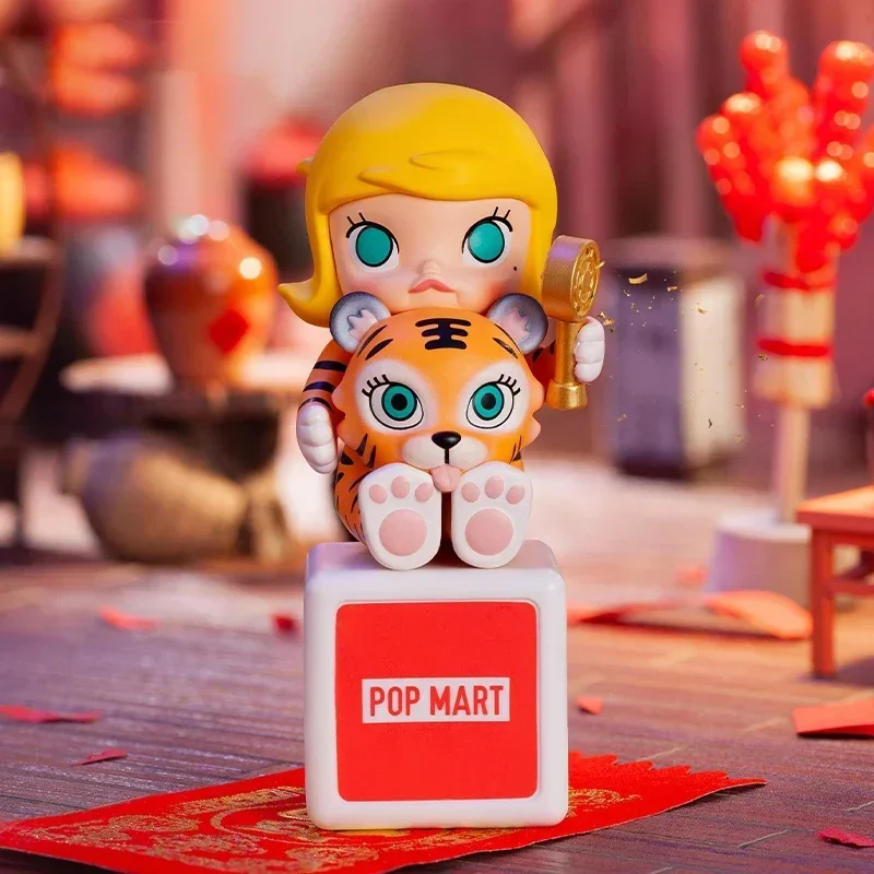 Фото POP MART Серия «Новый год Тигра» — Загадочная коробка-сюрприз, Оригинальная коллекционная фигурка, Игрушка-сюрприз, Декор для дома и рабочего стола №4
