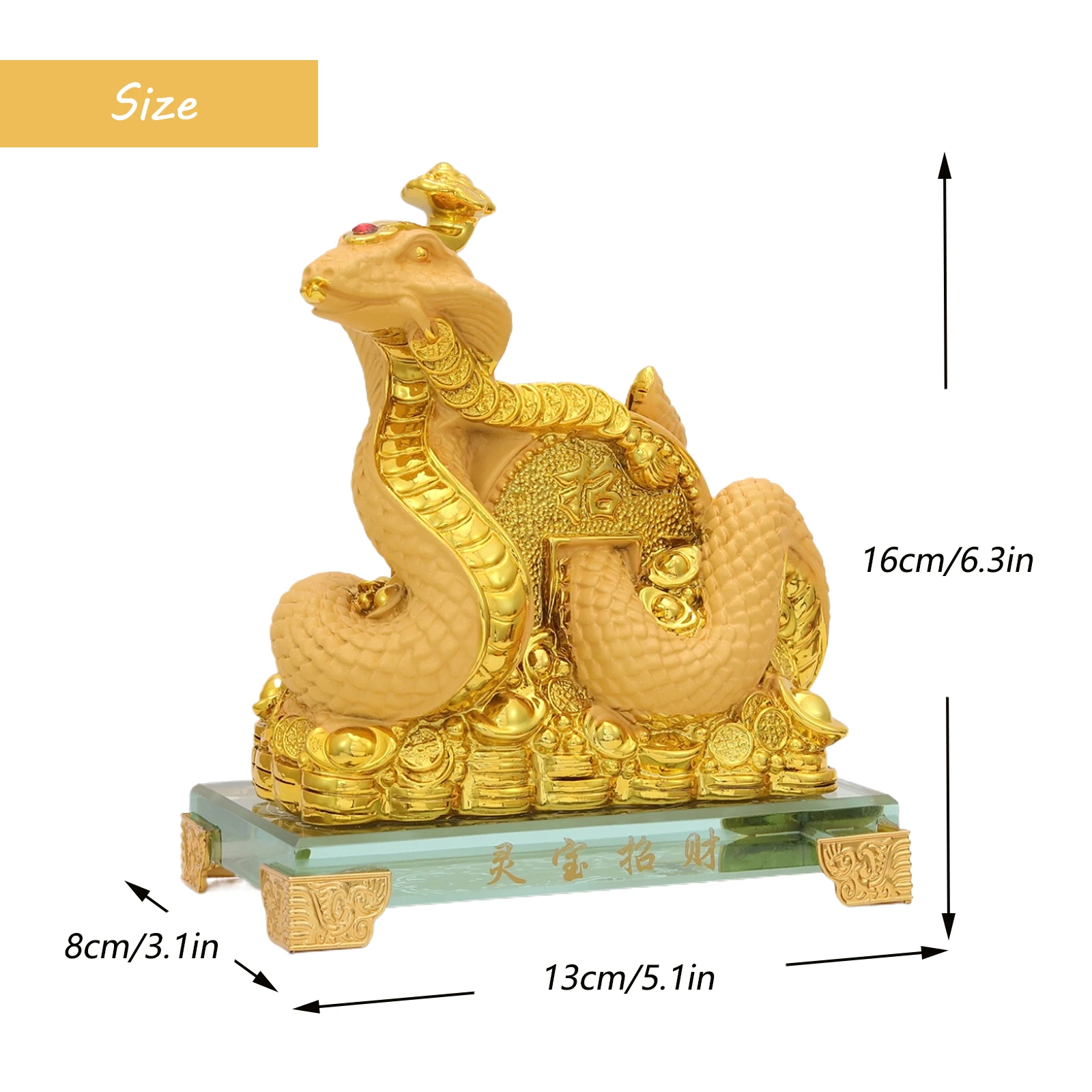 Bwinka 2025 Feng Shui коллекционные Статуэтки из золотой смолы в китайском стиле