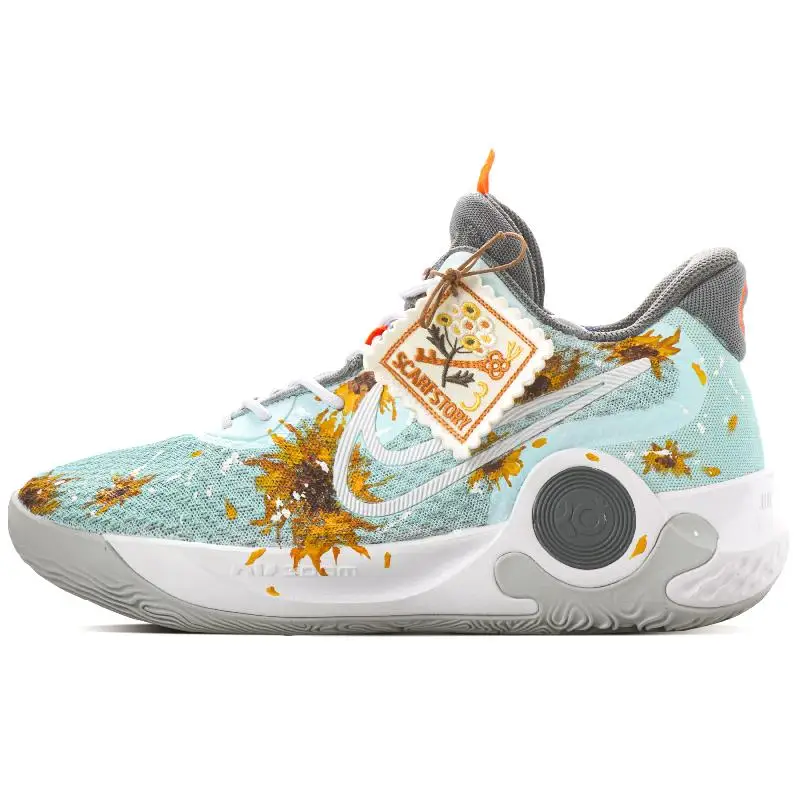 【Настроить】Nike KD Trey 5 IX Баскетбольные кроссовки унисекс средней высоты Синие