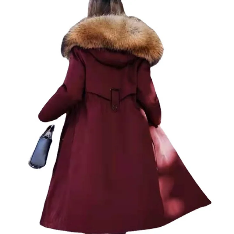 Fur Coat The Imitation Thickened To Keep Warm. In Winter, The Detachable Style Can Overcome The Female Raccoon Dog's Fur Liner