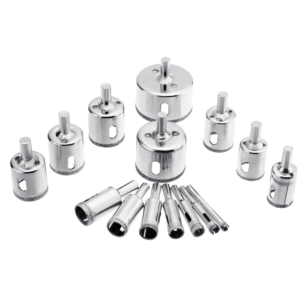 

15pcs/set 6-50mm Diamond hole saw drill bit tool ceramic porcelain glass marble 6/8/10/12/14/16/18/20/22/25/26/28/30/40/50mm