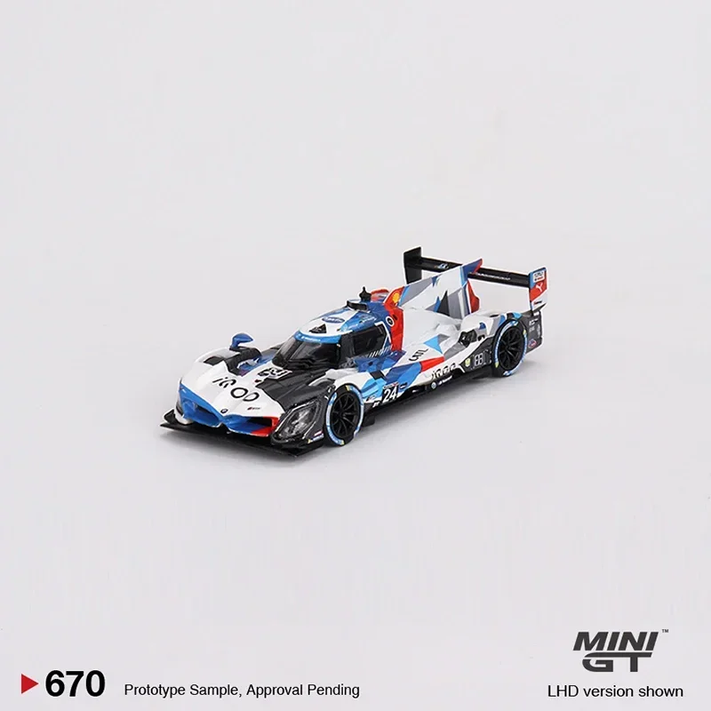 Модель автомобиля MINIGT 1:64 M Hybrid V8 GTP # 24-сплавный спортивный автомобиль 670 2023 IMSA Daytona