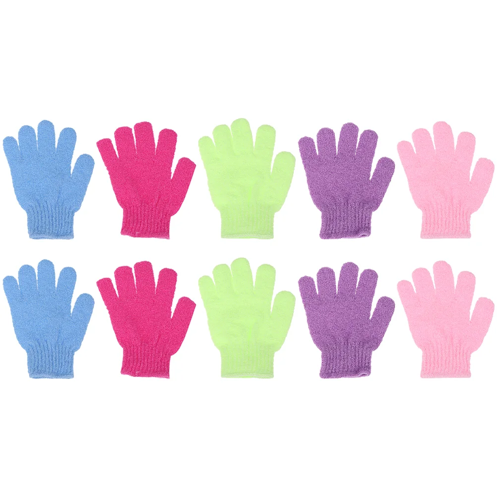 

Bubble Machine Practical Shower Glove Creative Wipe Exfoliating Gloves Five-Finger Bathing Nylon Brush