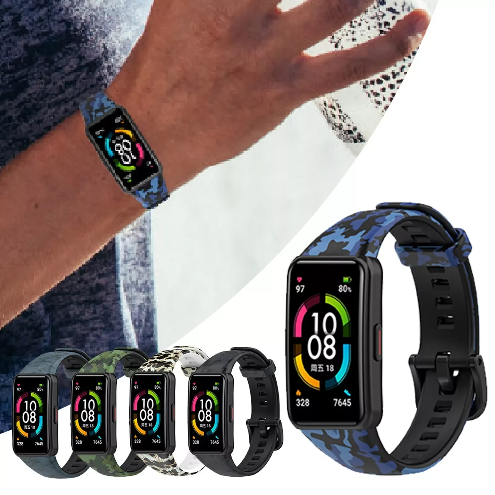 

Loop Strap For Huawei Band 6 Watch Adjustable Bracelet Smartwatch Wristbands For Honor Band 6 Watch Smart Accessories