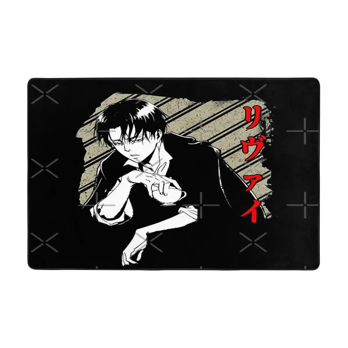 Коврик Levi Senpai простой мультяшный ковер напольный для спальни гостиной