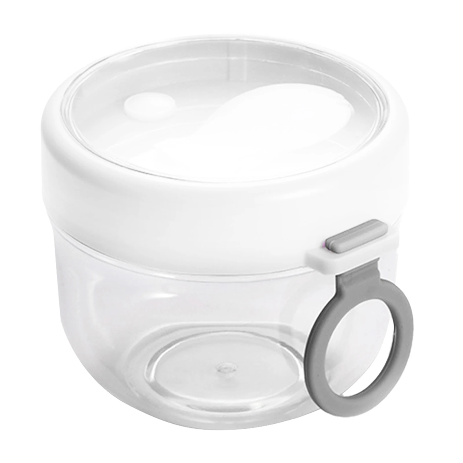 

600 мл портативная чашка для йогурта, чашка для овсяной муки, герметичная крышка, утолщенная с ложкой, для ночного йогурта, молока, салата, банка для завтрака, чашка для хранения