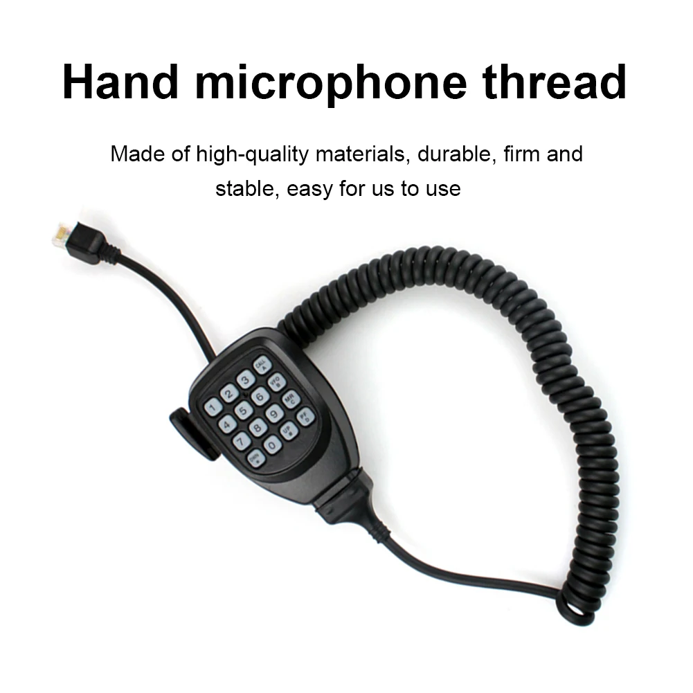 

8 Pin RJ-45 To RJ-45 Connector Easy To Install Handheld Speaker Cable Walkie Talkie Parts for KMC-30 for Kenwood KMC-32 KMC-35