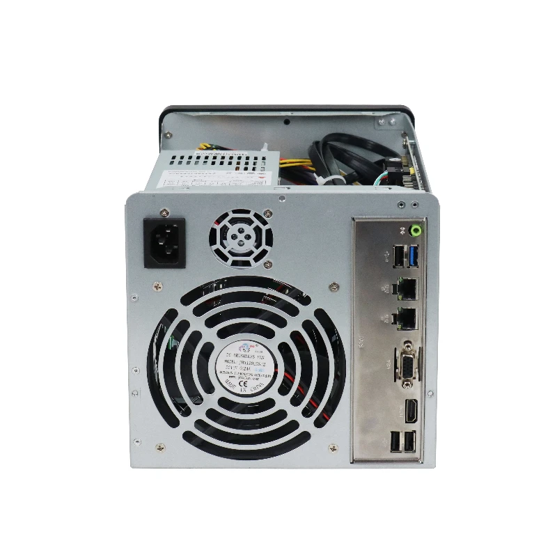 Корпус NAS-4 на 4 отсека, серверный корпус Mini ITX, задняя плата SATA 6 Гбитс, съемные лотки для 3,5-дюймовых HDD, поддержка блока питания Flex 1U (art.: 3920dc598583b) - 3920dc598583b