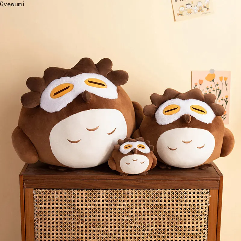 

1pc 15/40/55CM Cartoon Genshin Impact Diluc Plush Pillow Adventure Games Character Owl Dolls Stuffed For Children Birthday Gifts