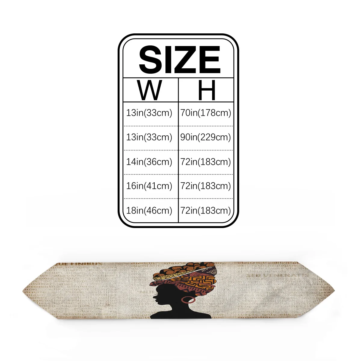 Настольная дорожка s Современные Африканские женские скатерти с принтом газет