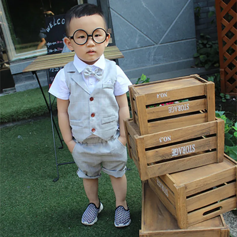 Комплект одежды для маленьких мальчиков новинка летняя детская официальная