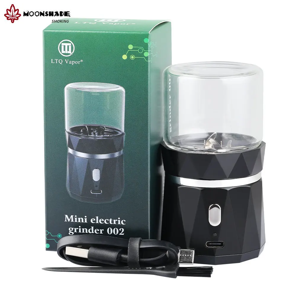 

MOONSHADE LTQ High Power Electric Tobacco Grinder Portable Herb Shredder Stainless Steel Spice Grass Crusher Smoking Tools Gifts
