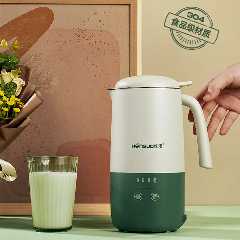 

Red Fruit Soymilk Household Small Filter-free and Boil-free Automatic Heating Wall-breaking Complementary Food Machine 220V