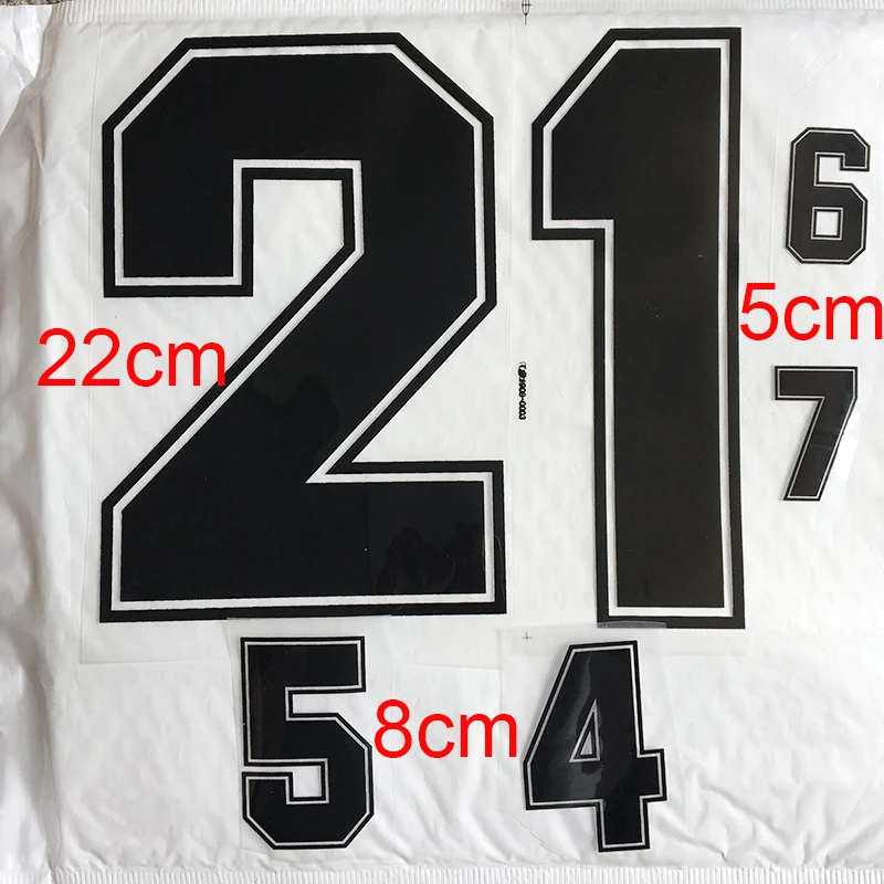 

22cm Basketball Iron on Patch Letter Football jersey Number Clothes Hot Transfer Sticker