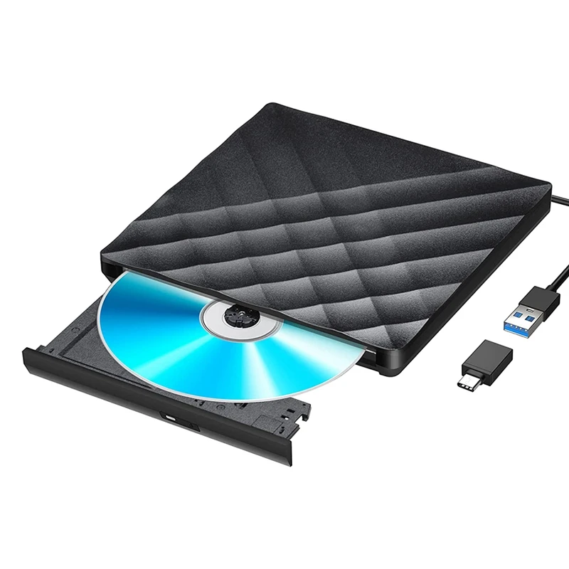 

Внешний DVD-привод с USB 3,0 и Type-C конвертером, внешний CD DVD-привод, портативный CD DVD RW ридер, перезаписывающее устройство