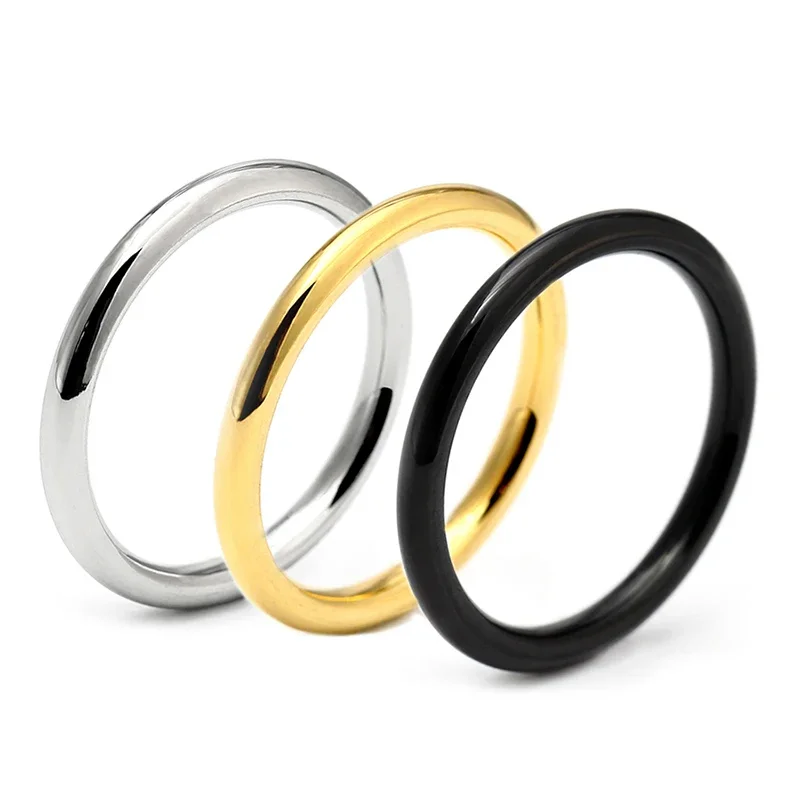 MANGOSKY Золотое кольцо из нержавеющей стали 2 5 мм 3 для мужчин и женщин