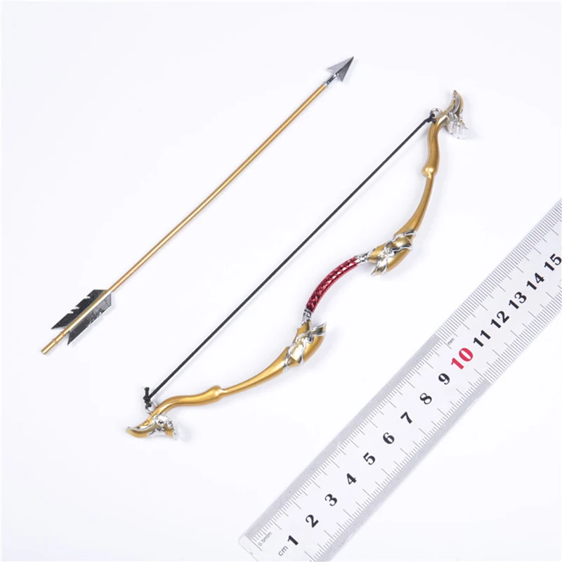 

Новый 1/6 кукла-солдат оружия золотой лук и стрелы модель металлический Материал пятно 12-дюймовый кукла в наличии