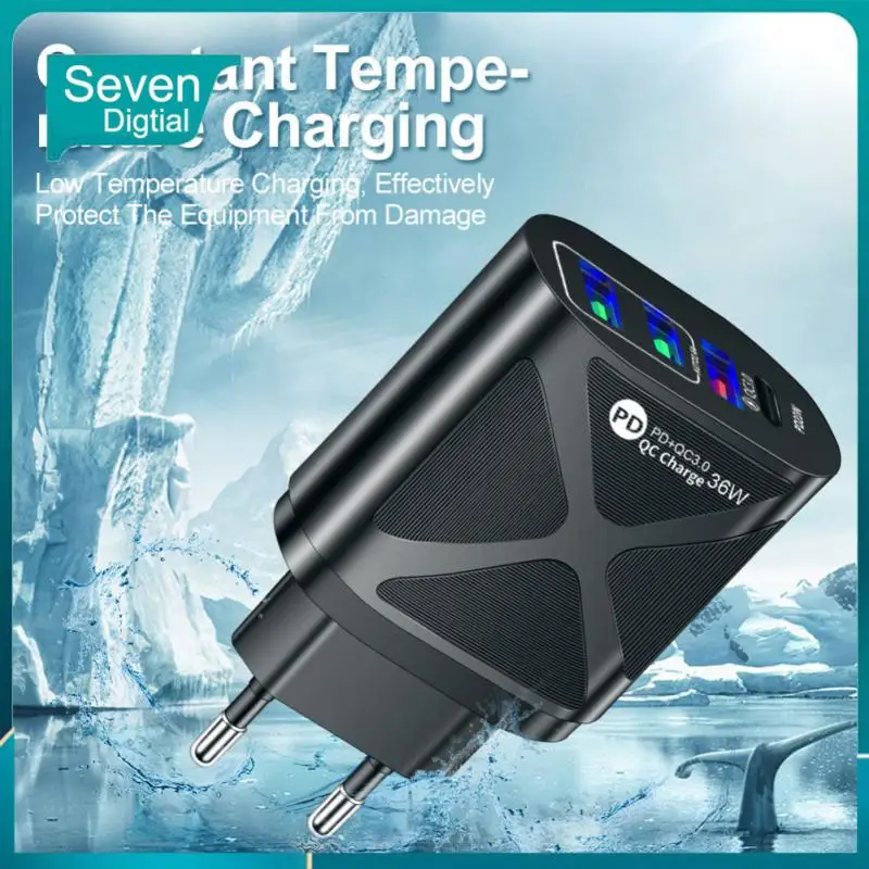 

Phone Accessories Charging Converter Travel Charging 36w Mobile Phone Charger Portable Usb Fast Charging 3-port Charger