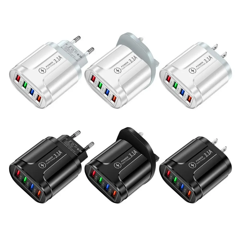 Портативный USB-трансформатор с 4 портами и USB-портами |