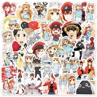 103050pcs red blood cell anime graffiti stickers kawaii creative cute kids toys diy scrapbook luggage laptop decal stickers