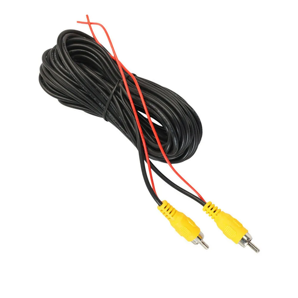 

New Practical Extension Cable Wire Backup Black Camera Fittings For Car