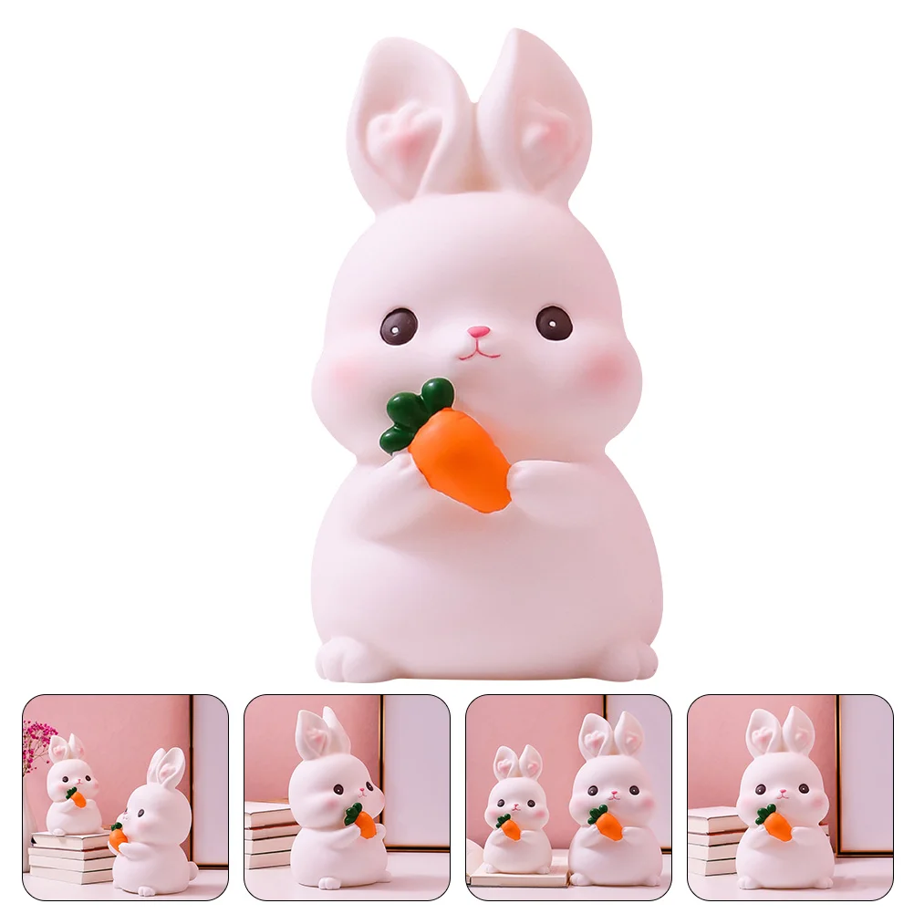 

Bank Piggy Rabbitmoney Saving Bunny Jar Box Toy Kids Animal Zodiac Statue Chinese Yearbanks Vinyl Shape New Jars Cute Ornament