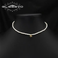glseevo natural freshwater pearls metal flowers 2022 korea fashion luxury elegance womens jewelry wedding accessories gift gn04