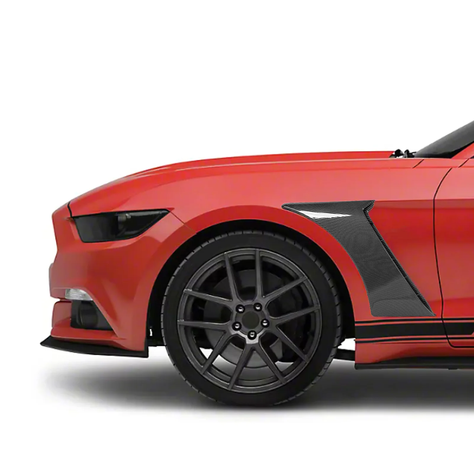 Боковая накладка на кузов автомобиля в стиле GT350 с рисунком из углеродного