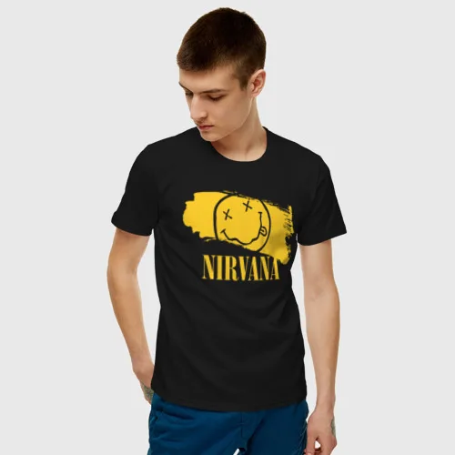 Мужская футболка хлопок Nirvana