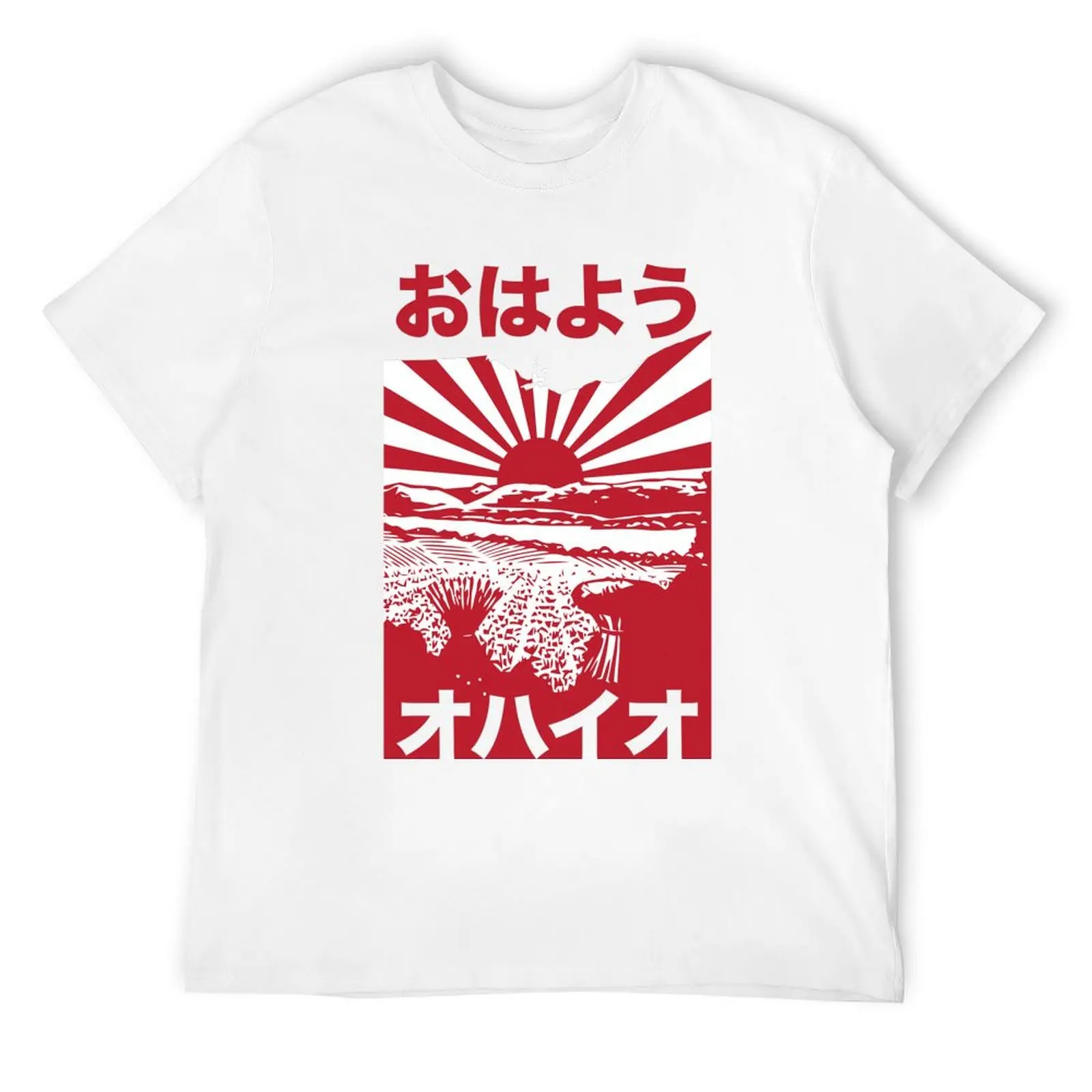 Футболка Ohayo Ohio дешевая одежда аниме-фигурки футболки с рисунком рэпера мужская