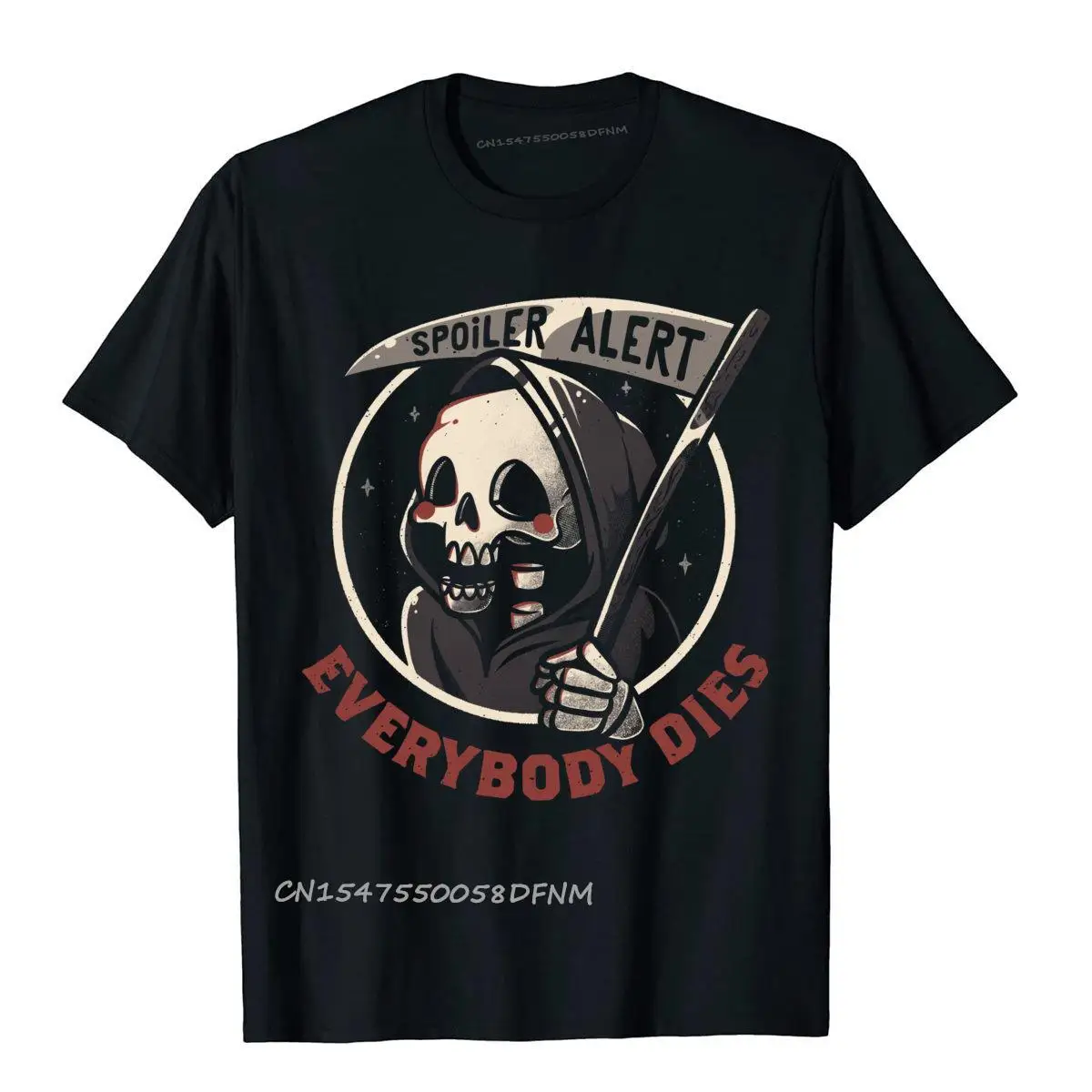 

High Quality Men's Top T-shirts Spoiler Alert - Funny Skull Leisure Tops Shirts Cotton Outdoor Luxury Camiseta