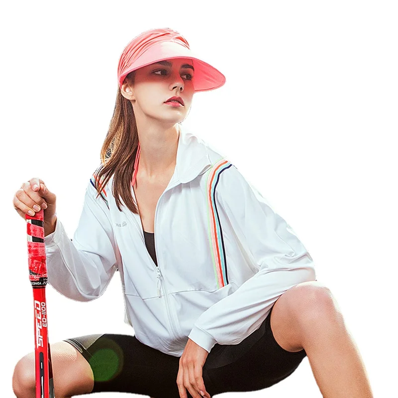 

Куртка ohsun Женская, Спортивная, солнцезащитная, тонкая, быстросохнущая, дышащая, полосатая, с длинным рукавом, для вождения