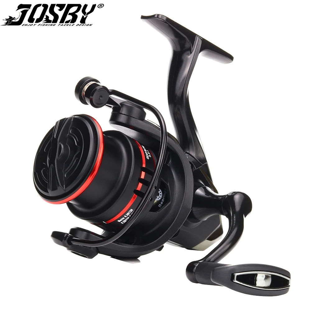

JOSBY Fishing Reel 5.2:1 JK1000-7000 Spinning Wheel Max Drag 12Kg Carp Rotating Coils Metal Spool Saltwater Feeder Goods