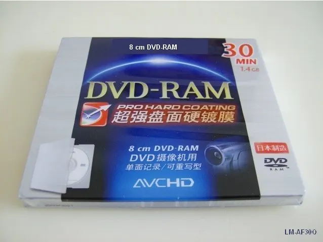 3Pcs 8Cm Mini DVD-RAM Disc 1.4GB 30MIN For Panasonic DVD Camcordesr Video Recording