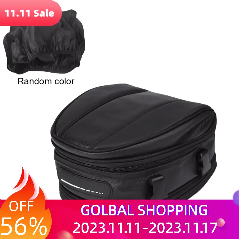 

Shoulder Bag Waterproof Carry Bag Saddle Bag Back Seat Bag Motorcycle Rear Tail Seat Bag Helmet Bag Universal Package