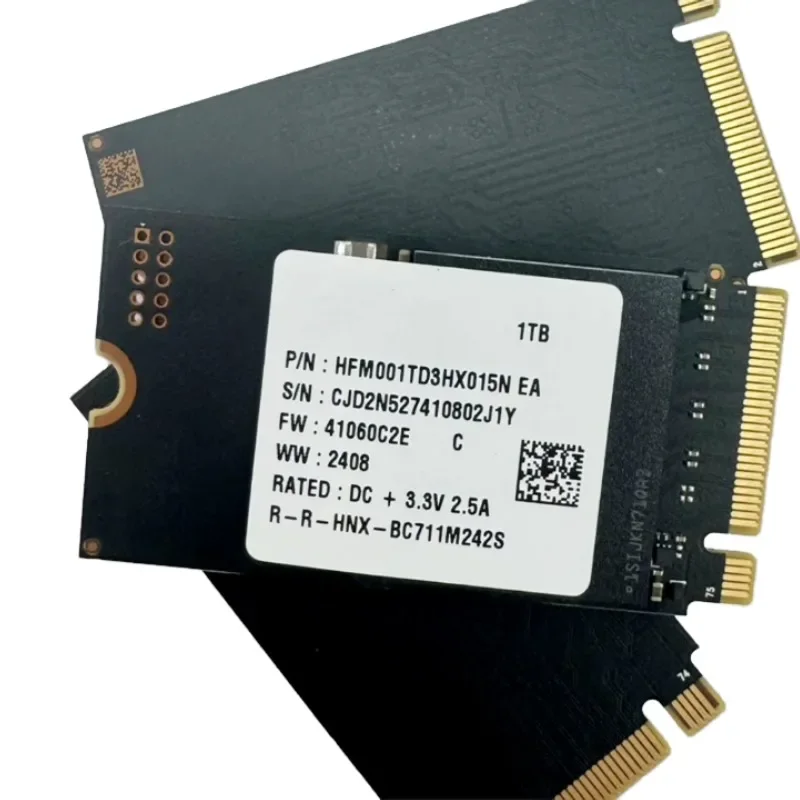 Новый твердотельный накопитель BC711 1 ТБ M.2 NVMe 2242 PCIe 4.0x4 для ноутбука Surface 3 Steam Deck