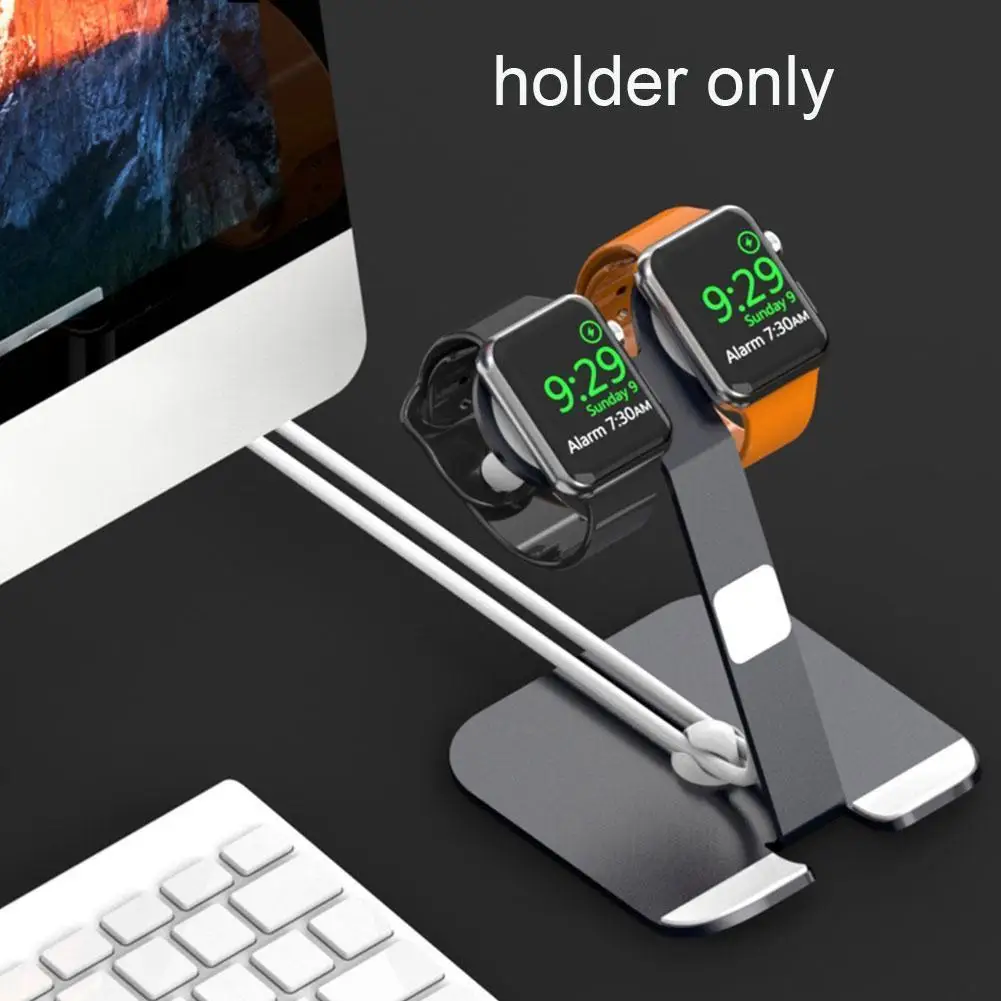 

Aluminum Alloy Charge Stand Holder Station Dock for Apple watch Series For Iwatch 1/2/3/4/5 /SE Dual use Smartphone Stand
