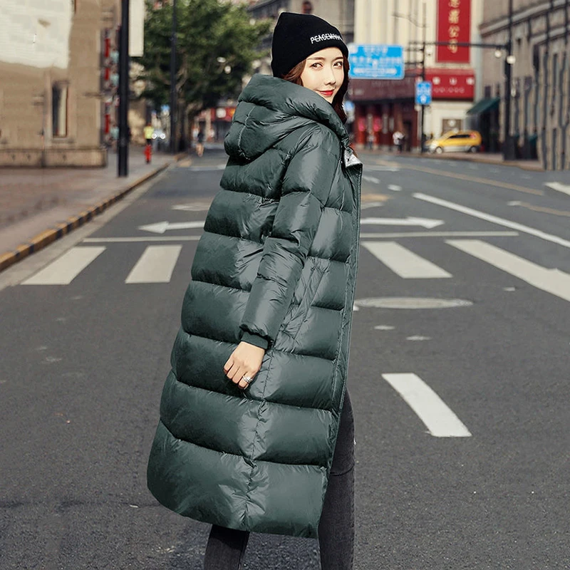 

New Arrival Autumn Winter Thicken Warm Parka Women Casual Solid Color Loose Hooded Coat Jackets Outwear for Female Coat Women