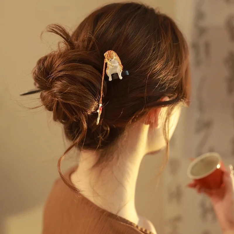 1 шт. женские аксессуары Cheongsam в китайском стиле винтажная деревянная палочка для