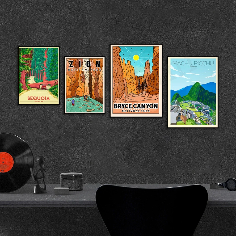 Цион Брайс-Каньон Национальный парк Acadia Sequoia Макуу Пикчу Перу туристический