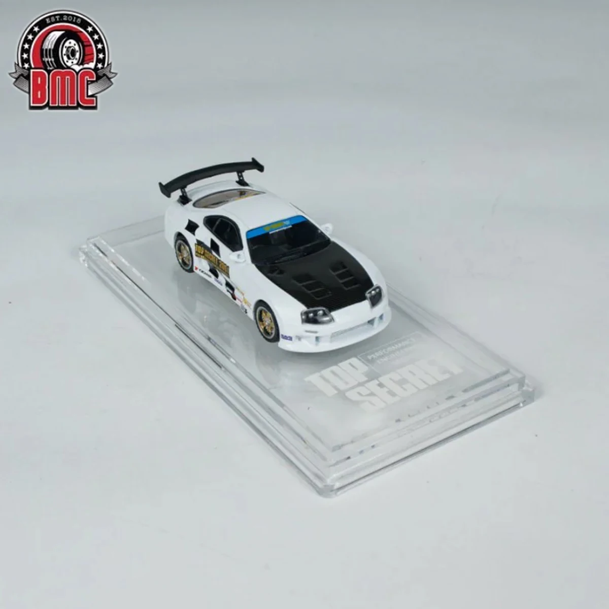 Фото BMC 1:64 Toyota Supra A80 Top Secret, белый, металлическое шасси, China Hobby Expo 2025, CHC, лимитированная серия, модель автомобиля из литого металла, в наличии №3